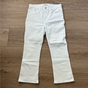 Madewell White Flare Wide-Leg Jeans — Clean High-Rise Style